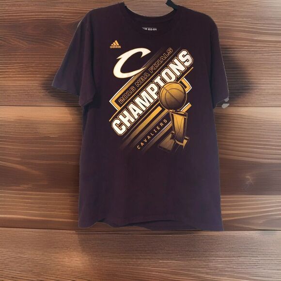 Adidas Cleveland Cavaliers 2016 NBA Finals Champions Large T-Shirt Men's Maroon - Picture 1 of 6